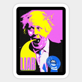 LIAR - Boris Johnson is a proven one Sticker